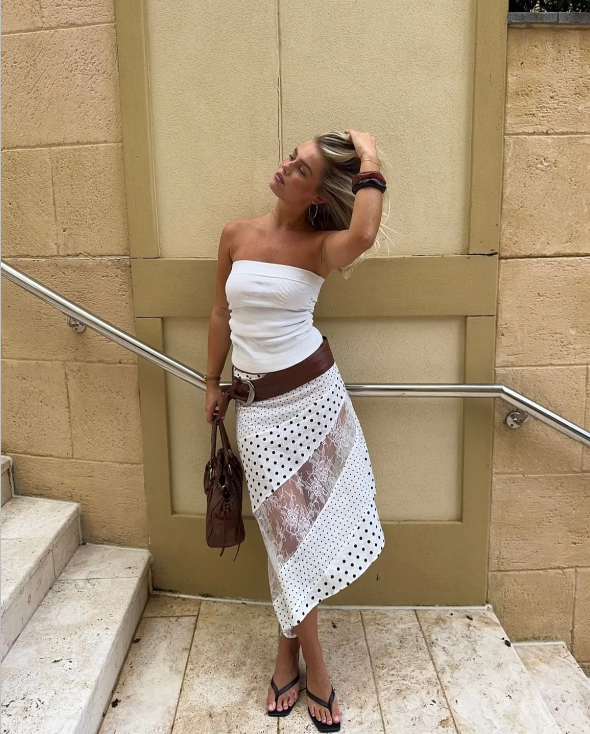 MATILDA - POLKA DOT MAXI SKIRT - Image 4