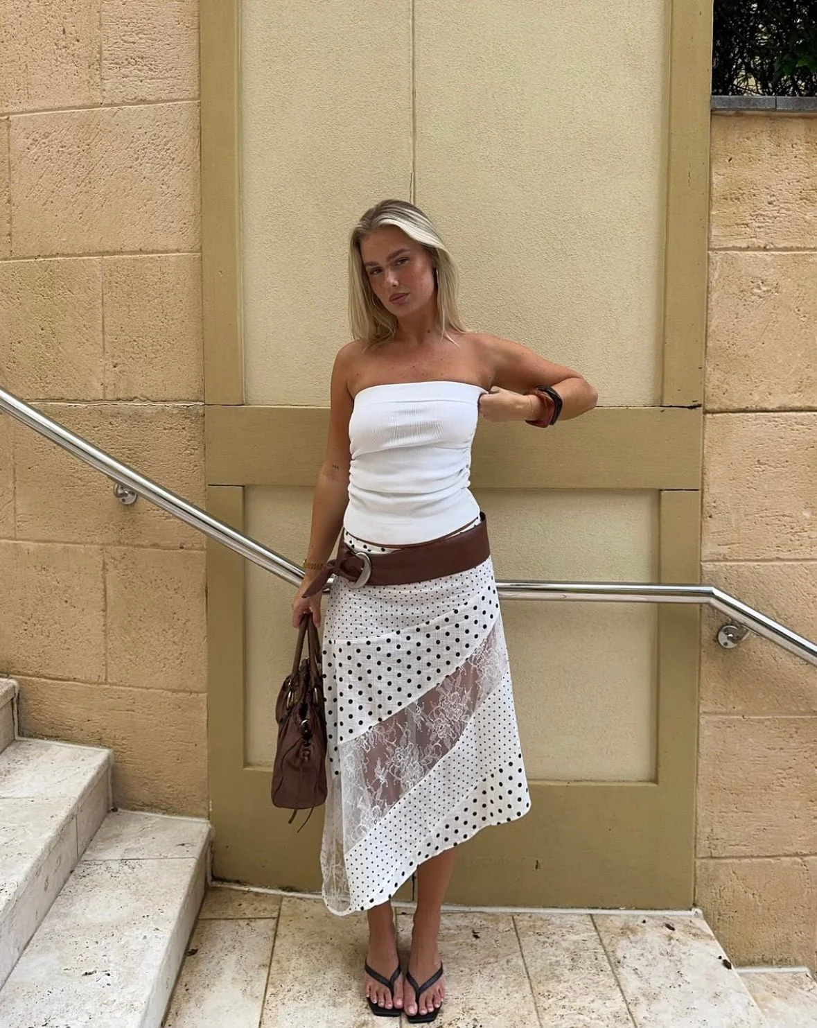 MATILDA - POLKA DOT MAXI SKIRT - Image 5