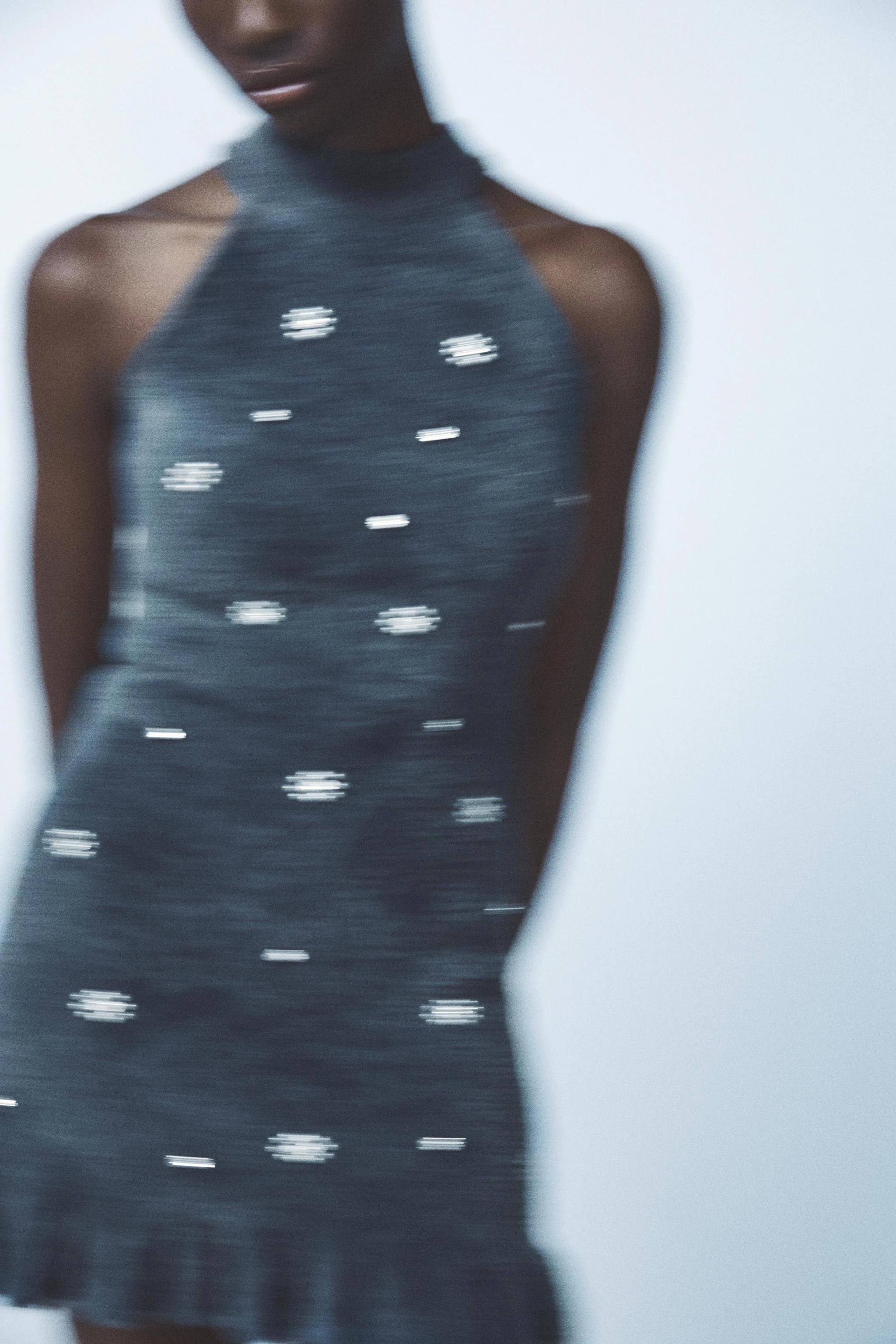 MATILDA - EMBELLISHED PLUSH MINI DRESS - Image 5