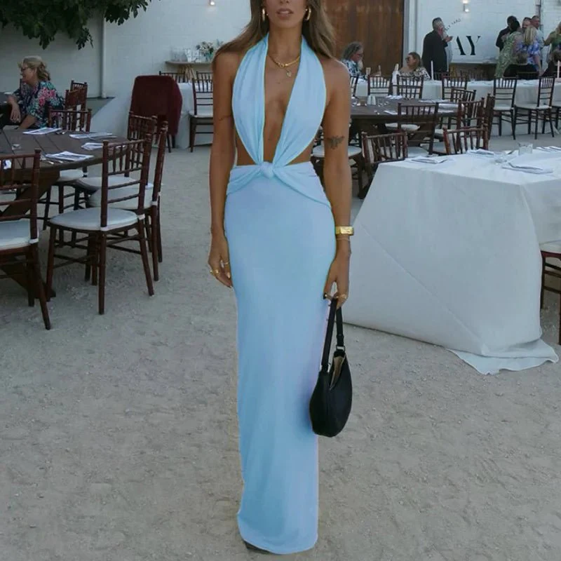 ARABELLA - TIE BACK MAXI DRESS - Image 3