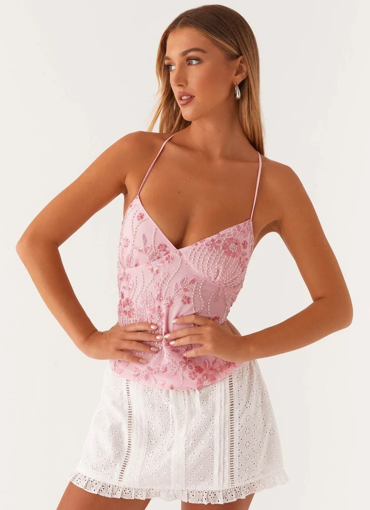 PRIMROSE - SEQUIN EMBELLISHED TOP - Image 3