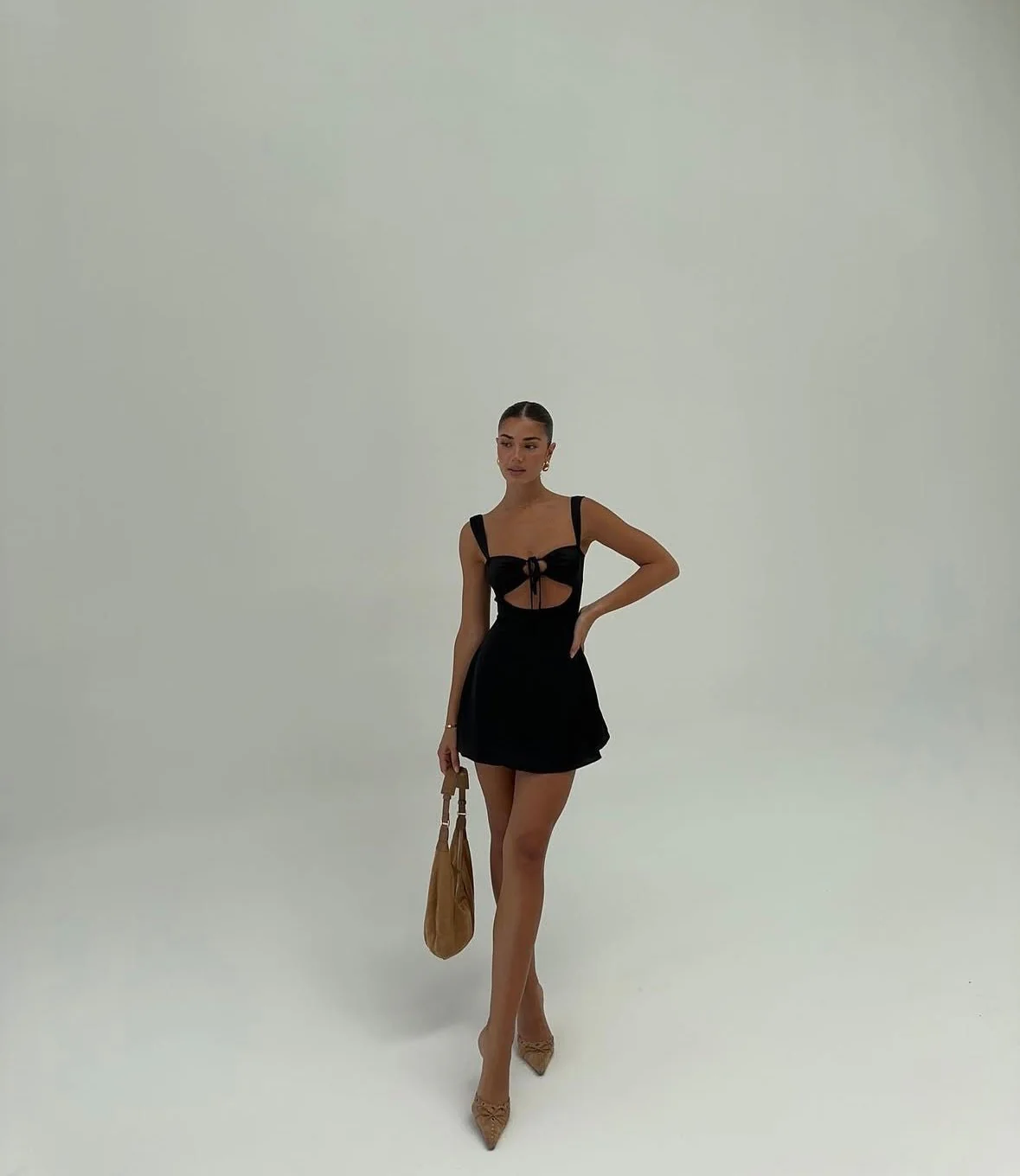 RIVA - SATIN MINI DRESS - Image 2