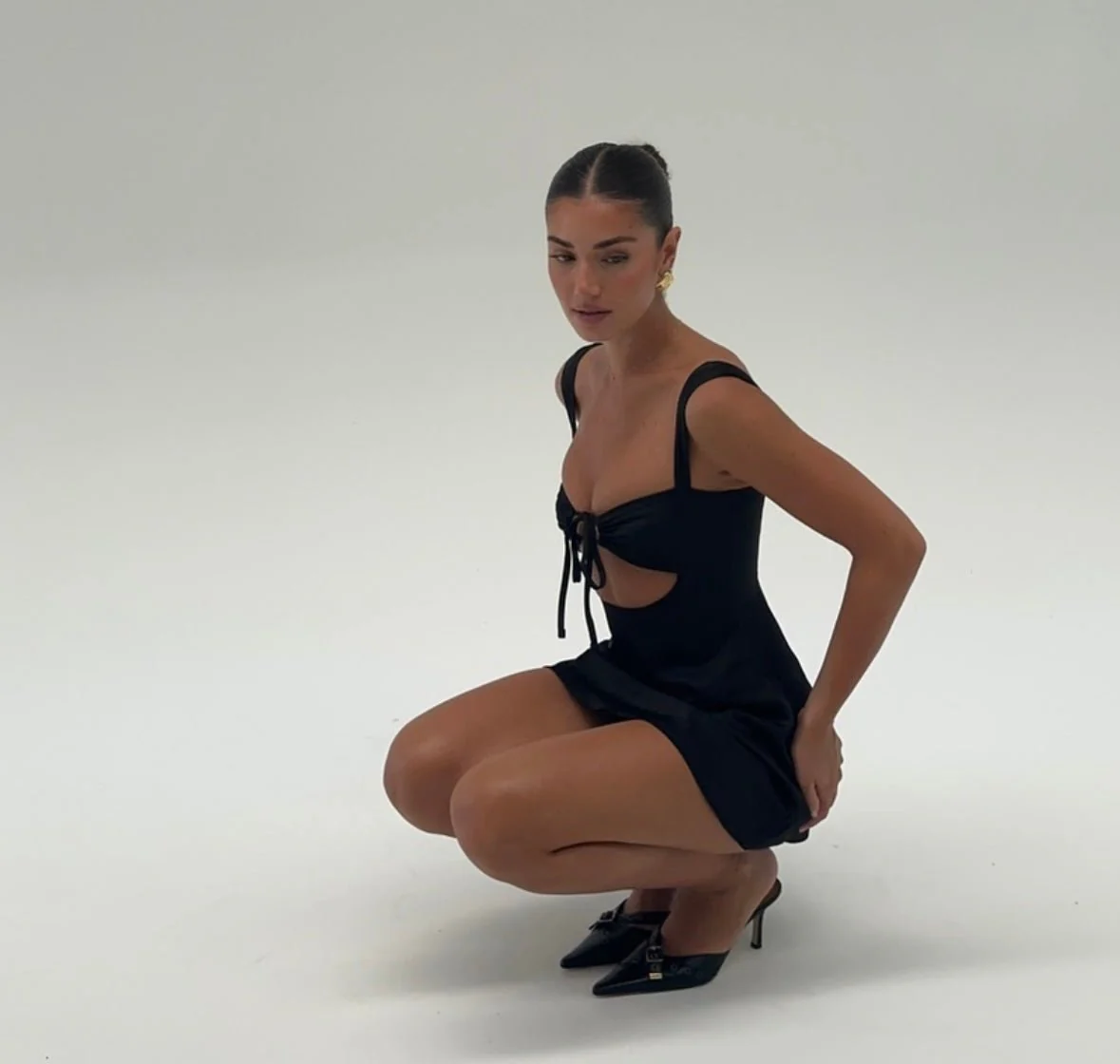RIVA - SATIN MINI DRESS - Image 4
