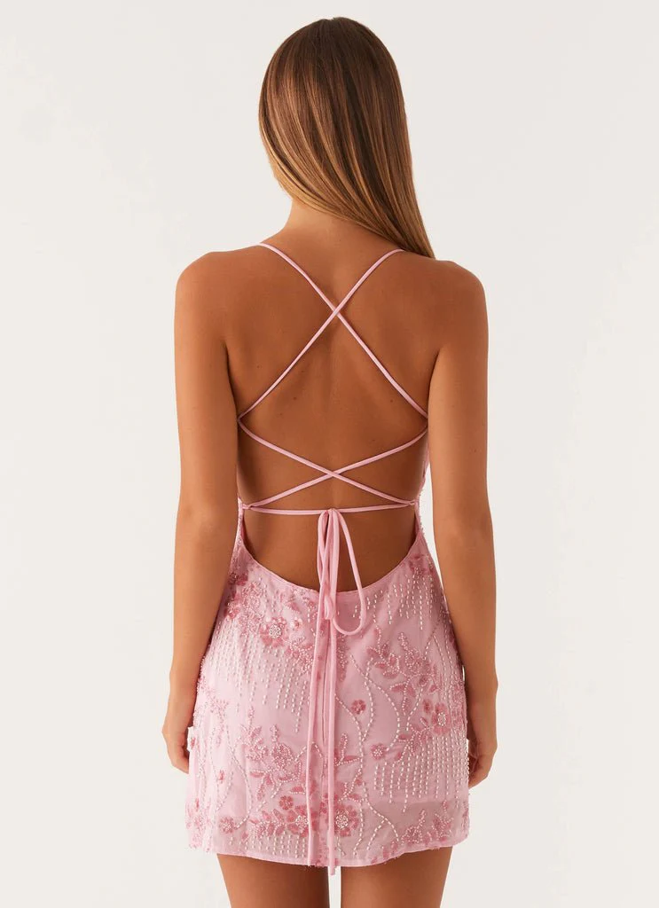 ROMY - SEQUIN EMBELLISHED MINI DRESS - Image 4