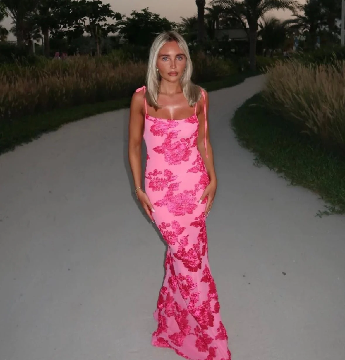 ROSA - FLORAL DETAILED MAXI DRESS - Image 2