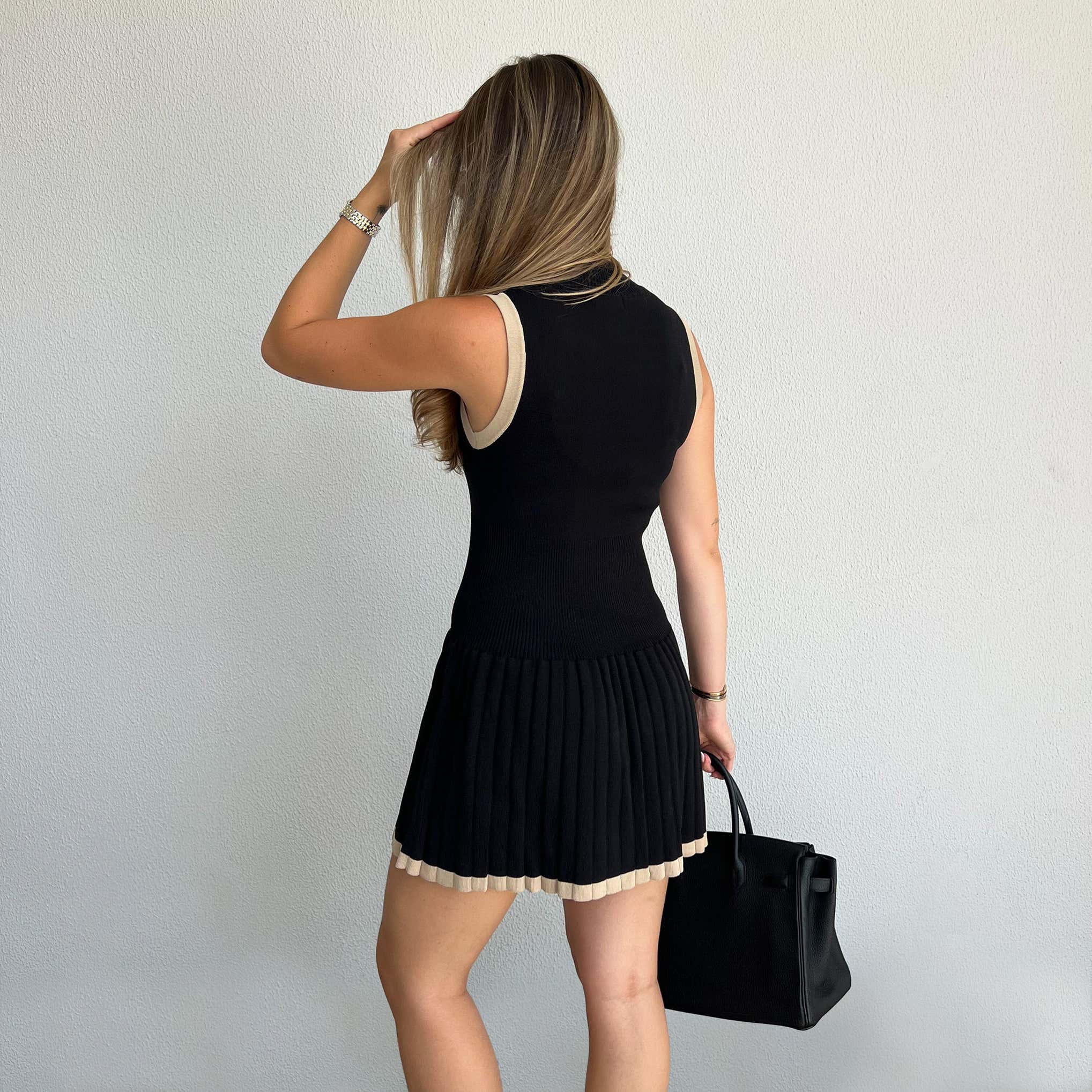 SAILOR - CONTRAST PANEL MINI DRESS - Image 3
