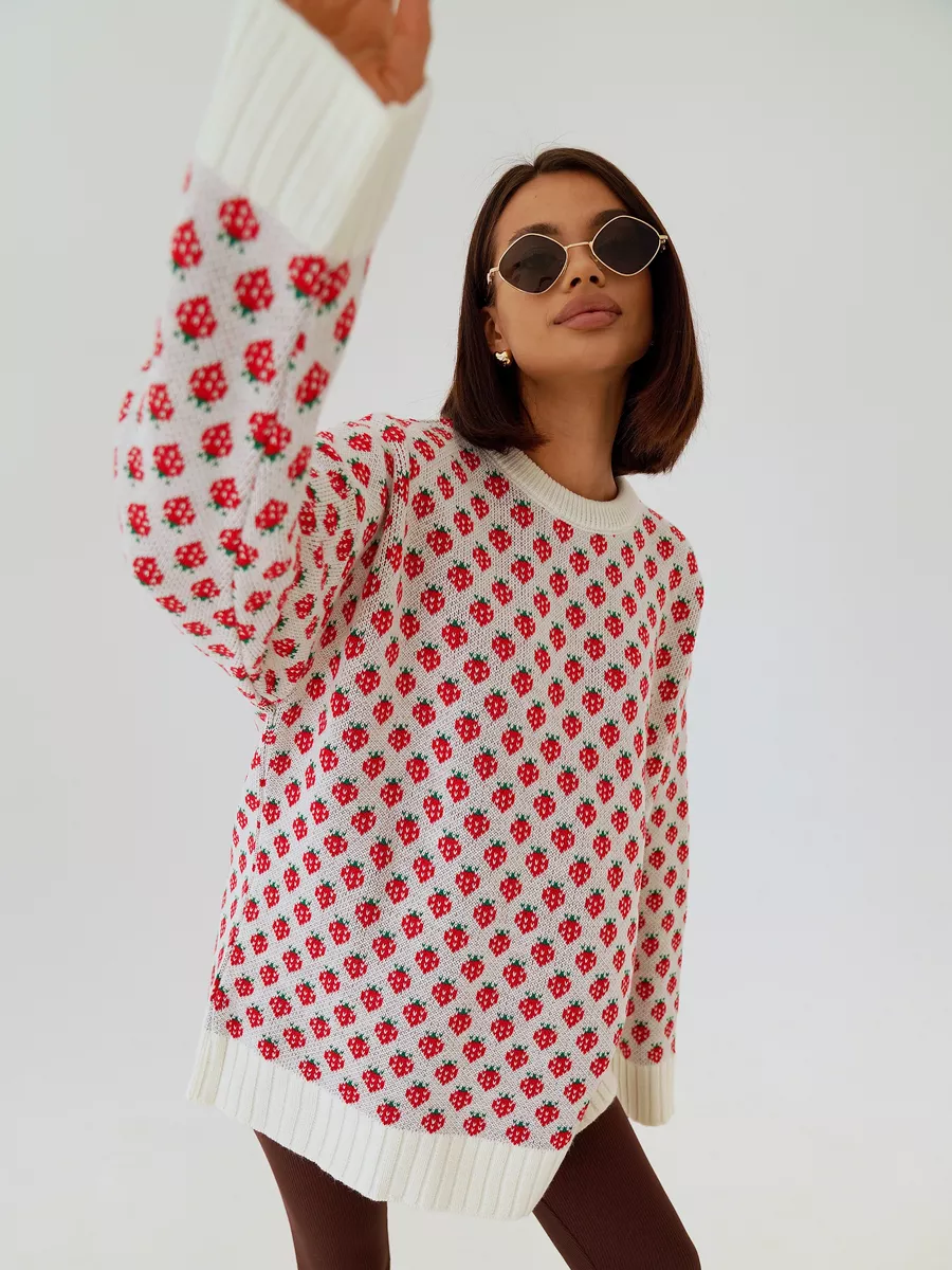 SHORTCAKE - STRAWBERRY PRINT JUMPER - Image 2