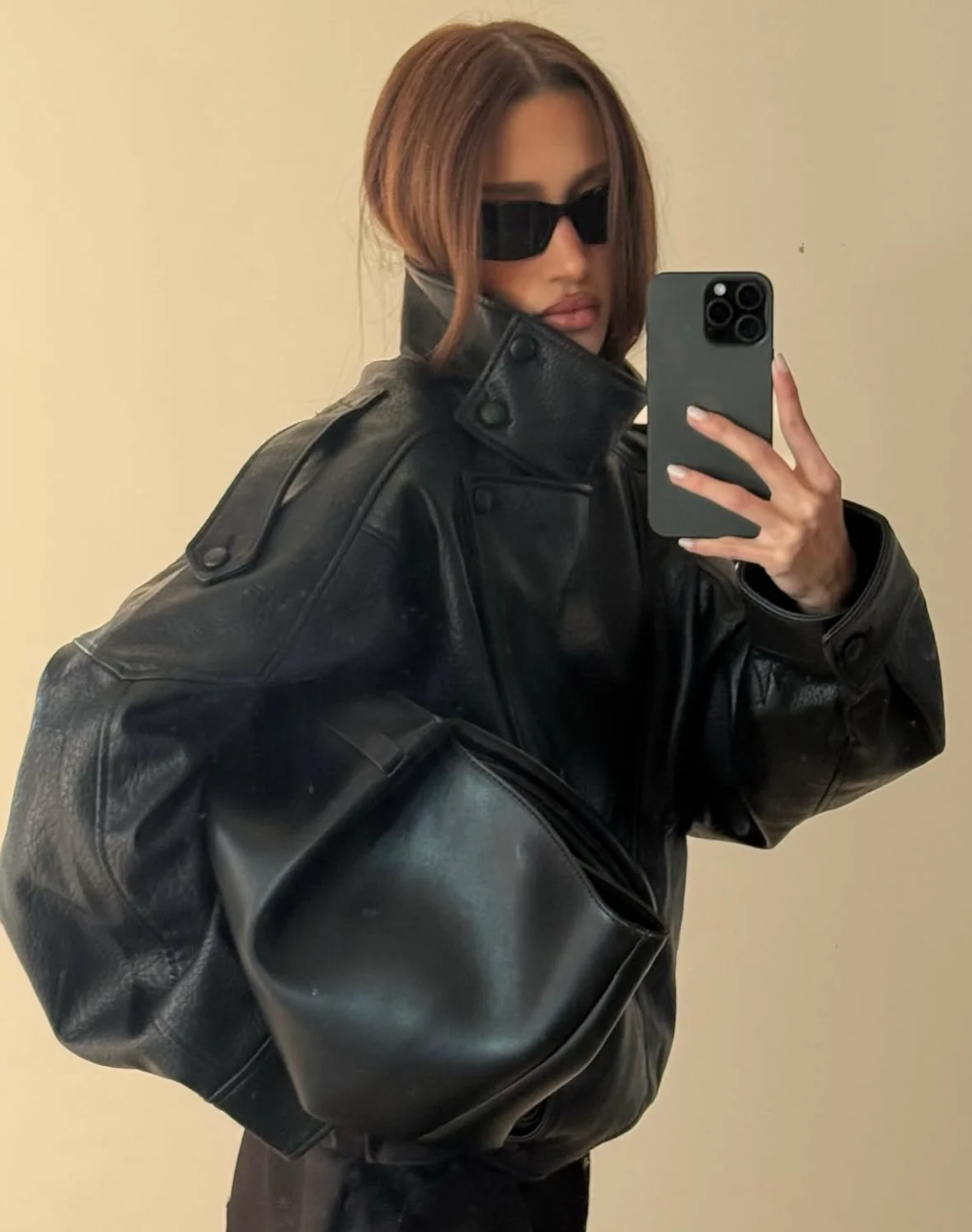 STEVIE - FAUX LEATHER BIKER JACKET - Image 5