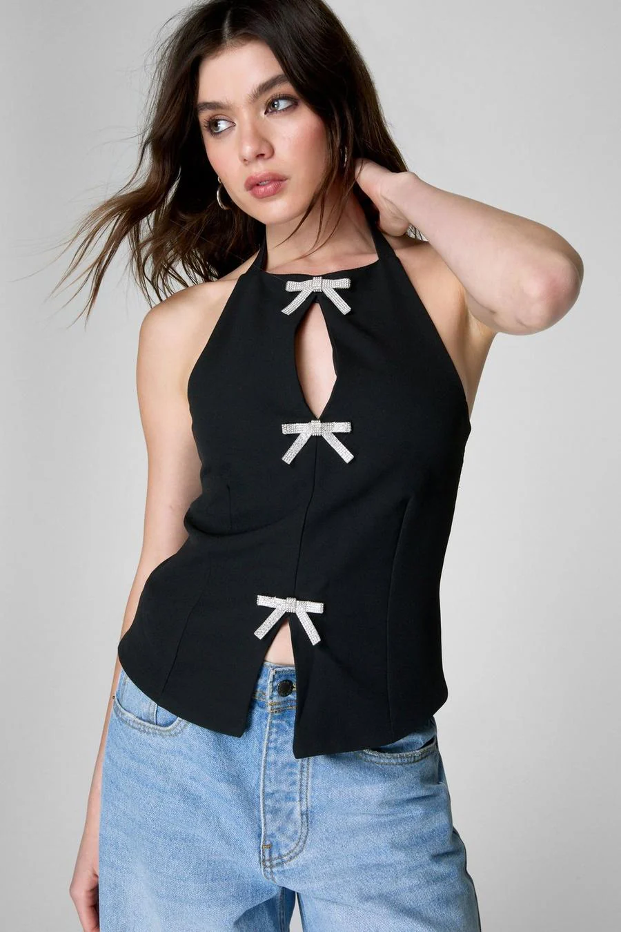 TIFFANY - BOW EMBELLISHED TOP - Image 3