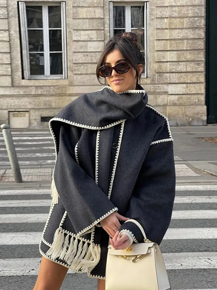 WINNIE - 2 IN 1 SCARF JACKET - Image 2