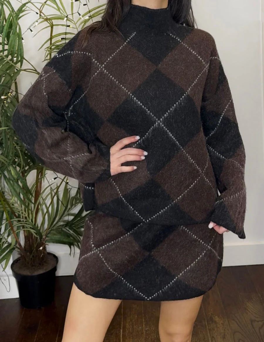 WOOL CO-ORD - CHECK PRINT - Image 5